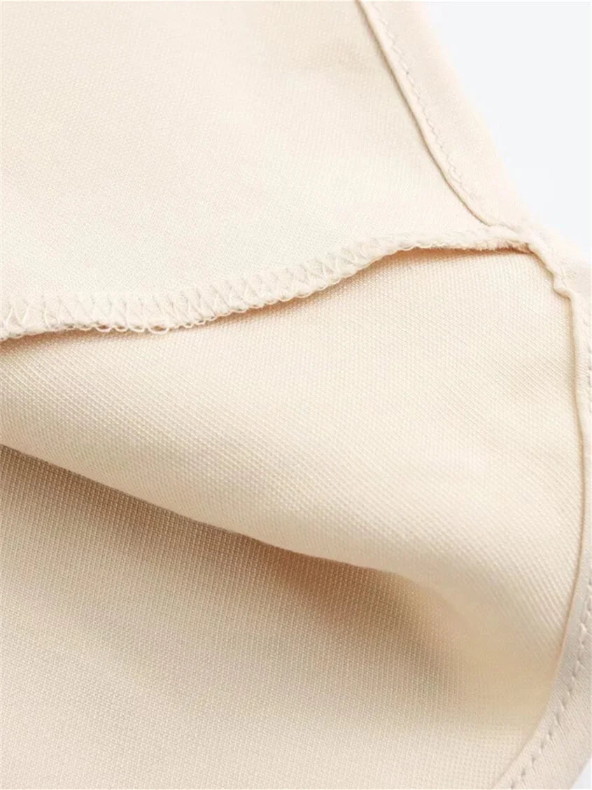 Close-up of beige fabric texture