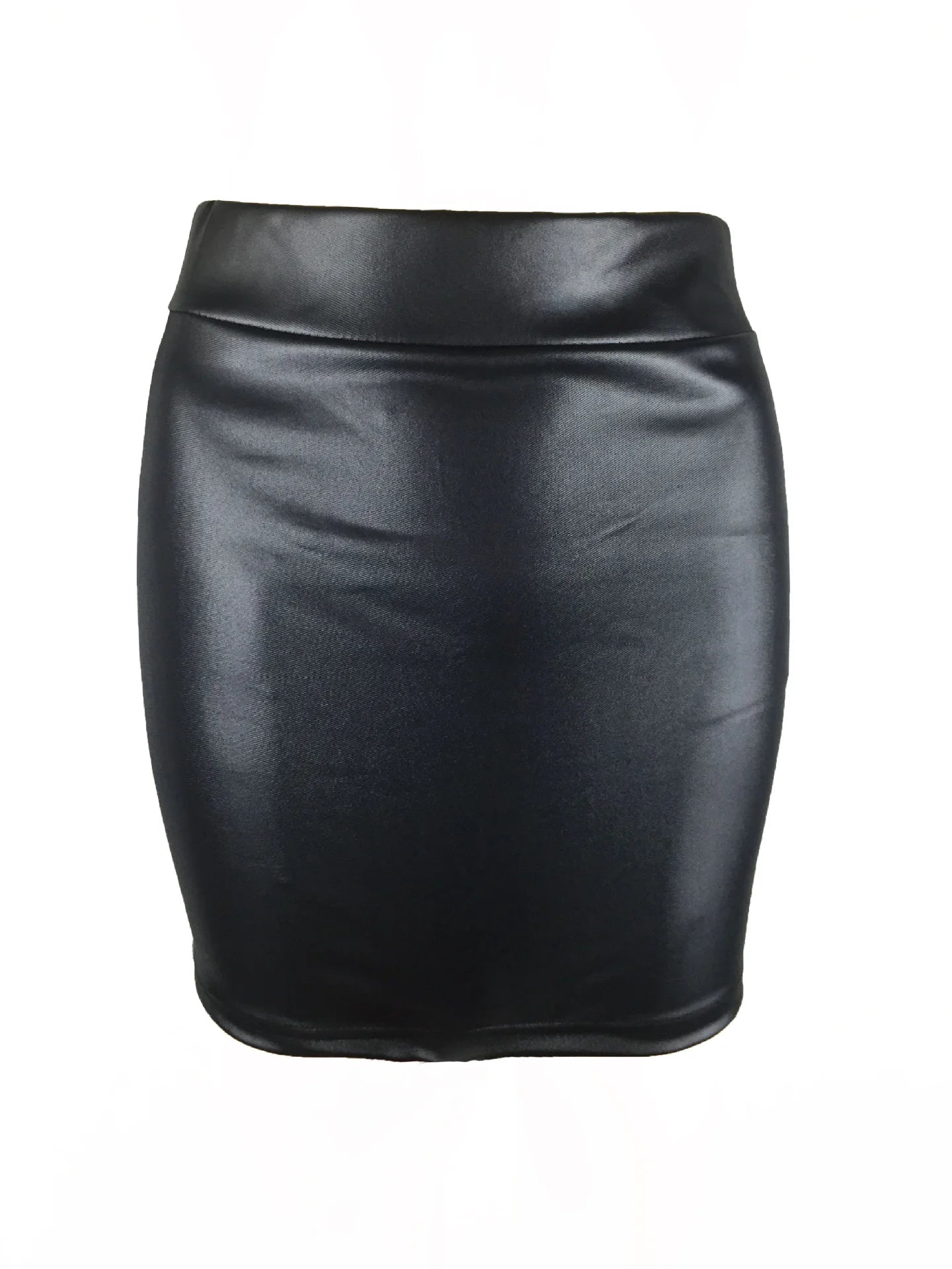 Power Hug Leather Skirt